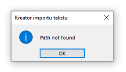 Examples error while importing